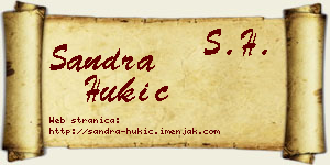Sandra Hukić vizit kartica